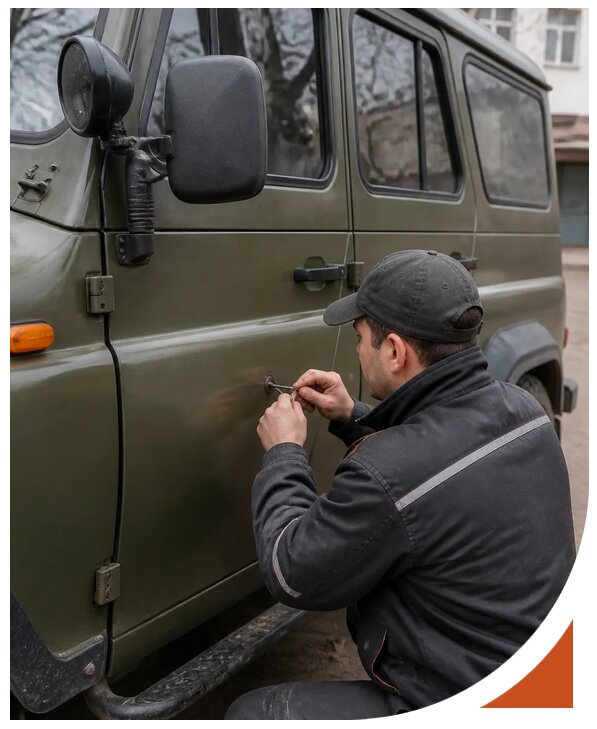 Профессиональное вскрытие автомобиля УАЗ без повреждений в Нурлате